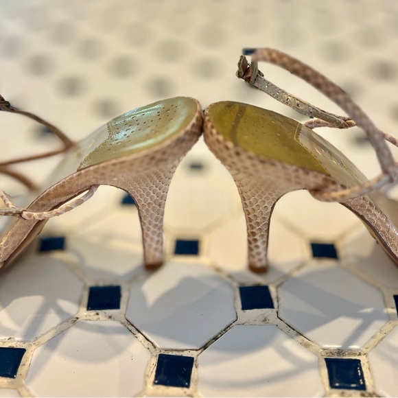 EUC SZ 7 Cole Haan Light Pink Strappy Heels - Picture 2 of 4